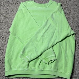 Vibrant Lime Women's Crew Neck Sweater
